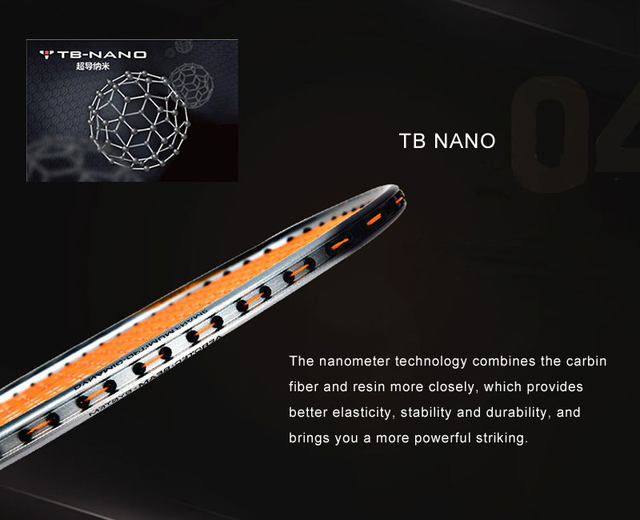 Công nghệ Turbo Nano trên vợt cầu lông Lining Turbo Charging 10C