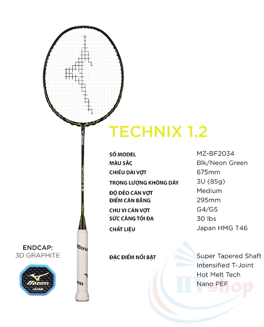 Vợt cầu lông Mizuno Technix 1.2