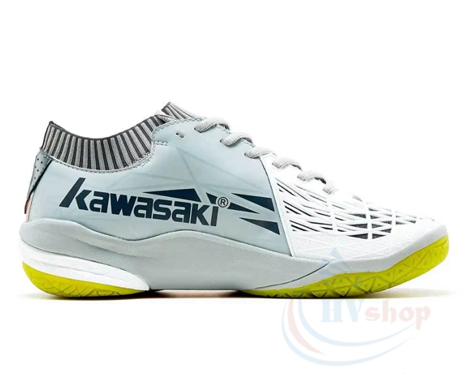 Giày cầu lông Kawasaki K527 xám - Má trong