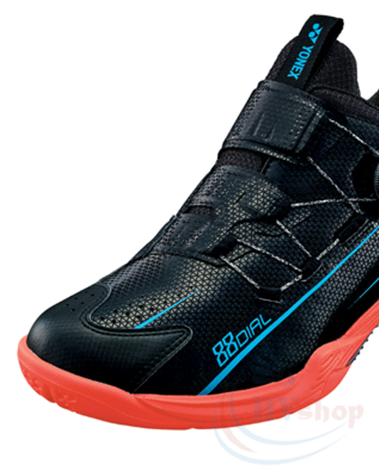 Giày cầu lông Yonex 88 Dial 2 đen đỏ - Mũi giày
