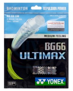 Căng dây vợt cầu lông bao nhiêu tiền: Dây Yonex BG 66 Ultimax