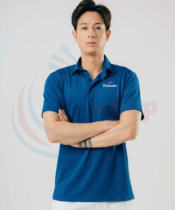 Áo cầu lông Polo Bubadu Xanh dương chính hãng