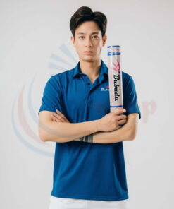 Áo cầu lông Polo Bubadu Xanh dương chính hãng
