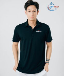 Áo cầu lông Polo Bubadu - Đen chính hãng