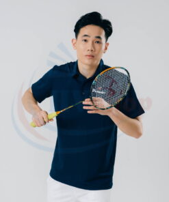 Áo cầu lông Polo Bubadu tím than chính hãng