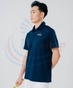 Áo cầu lông Polo Bubadu tím than chính hãng