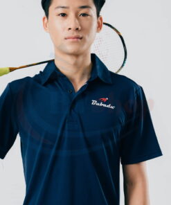 Áo cầu lông Polo Bubadu tím than chính hãng