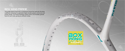 Công nghệ BOX WING FRAME trên Lining Axforce 60 Trắng