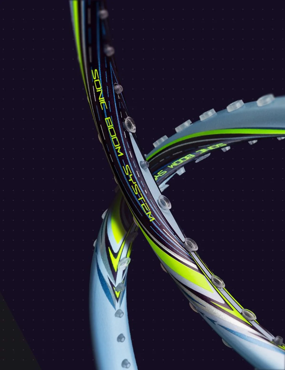 Công nghệ Sonic Boom System trên khung vợt Lining