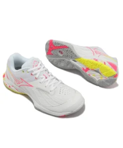 Giày cầu lông Mizuno Wave Fang - Trắng Hồng