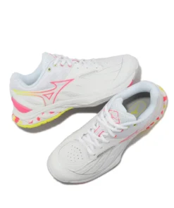 Giày cầu lông Mizuno Wave Fang - Trắng Hồng