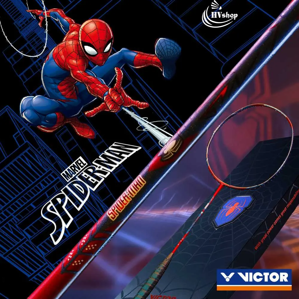 SET vợt cầu lông Victor Spider Man