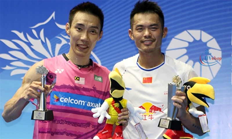 Lee Chong Wei và Lin Dan trong giải thi đấu chuyên nghiệp