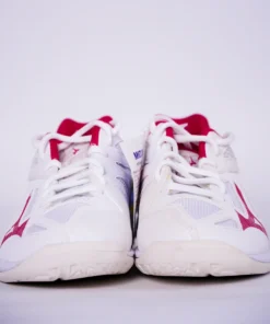 Giày cầu lông Mizuno Thunder Blade 3 - Trắng Kem Đỏ