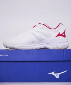 Giày cầu lông Mizuno Thunder Blade 3 - Trắng Kem Đỏ