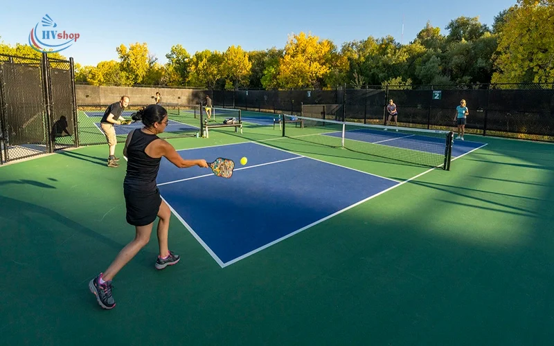 Sân pickleball hoàn thiện