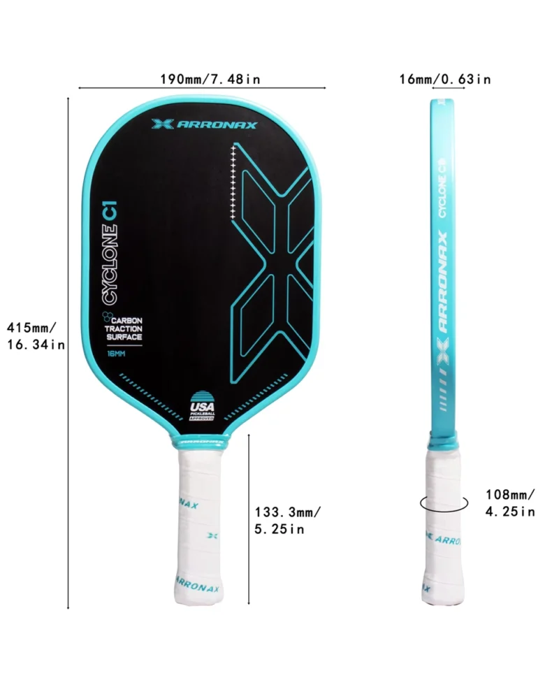 Vợt Pickleball Arronax Cyclone C1 Xanh Ngọc