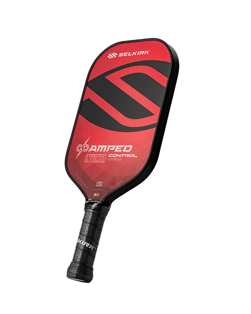 Công nghệ NEW Fiberglass FiberFlex+ Face trên vợt pickleball AMPED Control Invikta Midweight Red