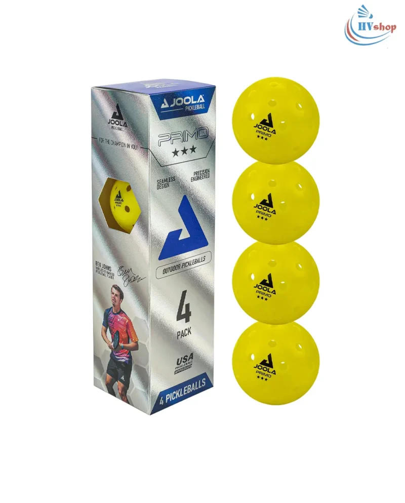 Set bóng Pickleball Joola Primo 3 Star - 4 Pack