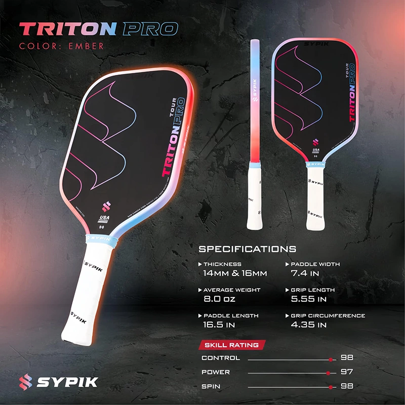 Thông số vợt Pickleball Sypik Triton Pro Ember