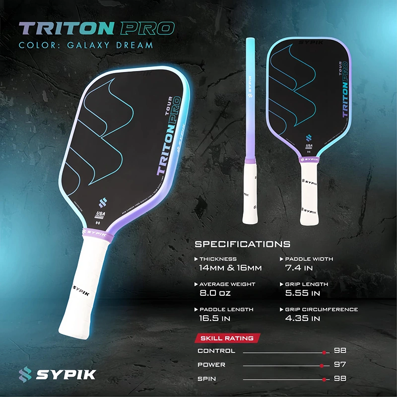 Thông số vợt pickleball Sypik Triton Pro Galaxy Dream