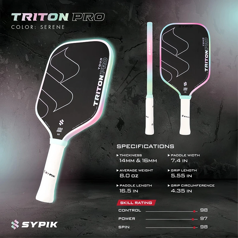 Thông số vợt Pickleball Sypik Triton Pro Serene