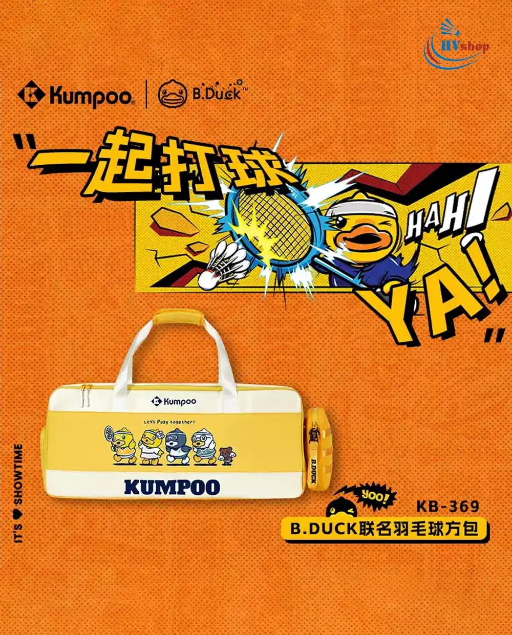 Bao vợt cầu lông Kumpoo K369 B.DUCK