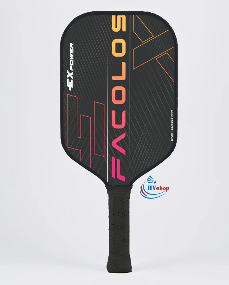 Set 2 Vợt Pickleball Facolos ExPower 14mm Đen