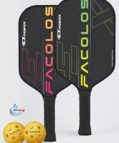 Set 2 Vợt Pickleball Facolos ExPower 14mm Đen