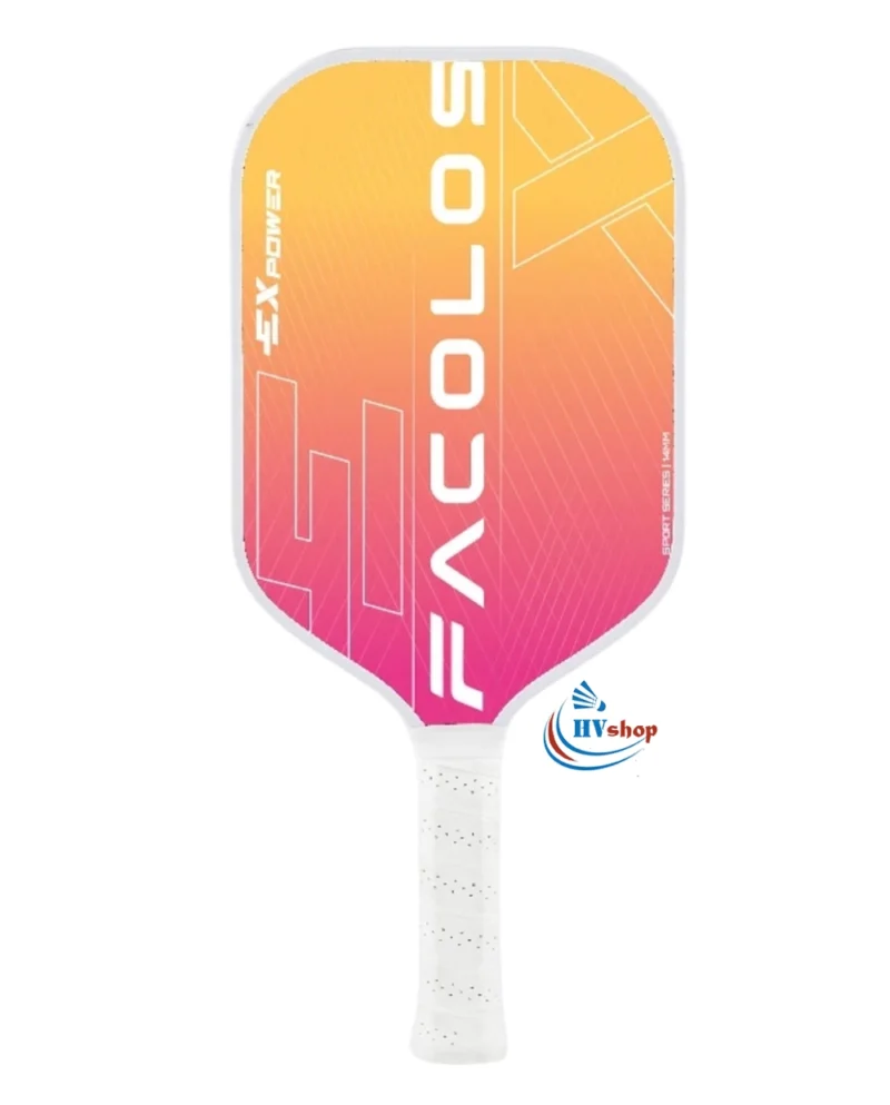 Set 2 Vợt Pickleball Facolos ExPower 14mm Trắng