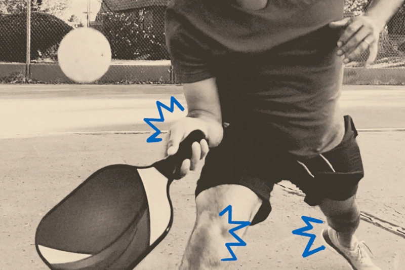 Dấu hiệu ban đầu khi chấn thương do chơi pickleball