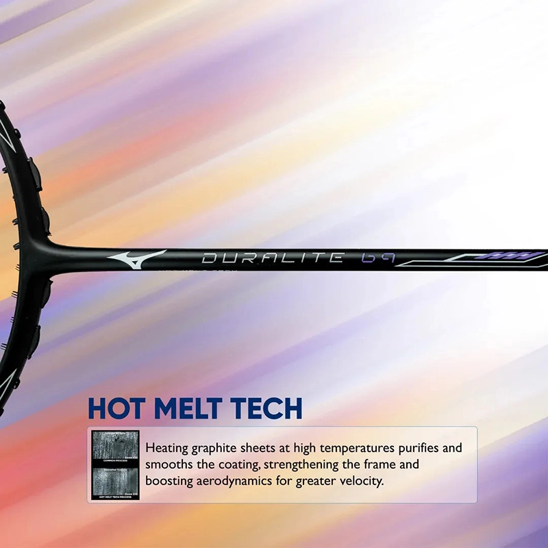 Công nghệ Hot Melt Tech trên vợt cầu lông Mizuno Duralite 69