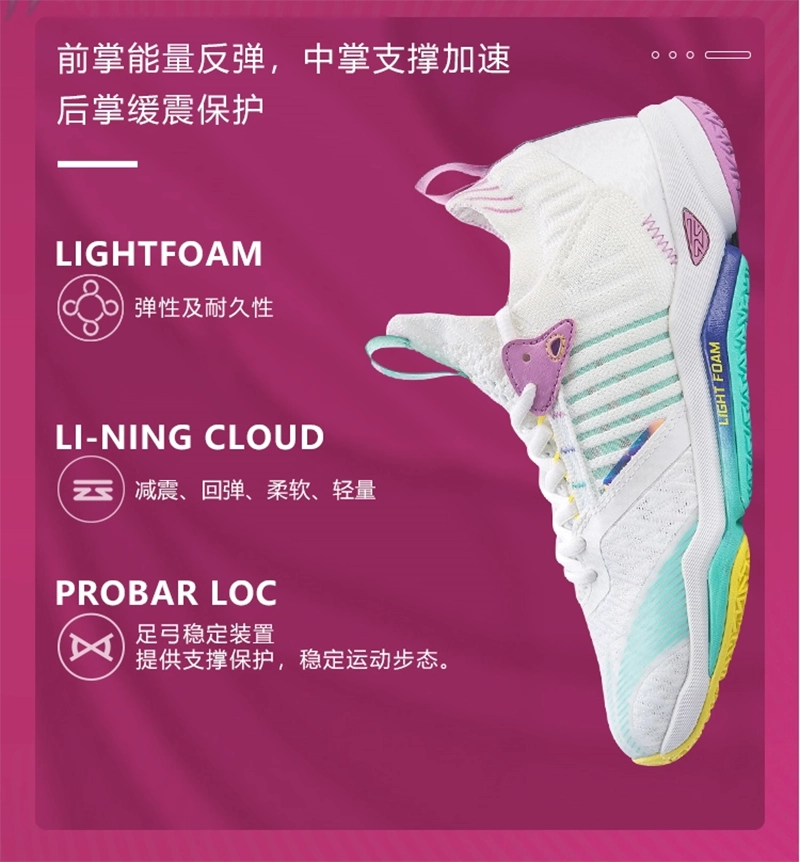 Công nghệ LI-NING CLOUD trên giày cầu lông Lining