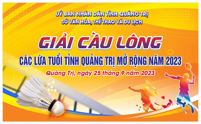 Ý tưởng background cầu lông đơn giản