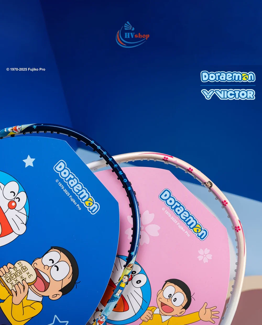 Set vợt cầu lông Victor Doraemon DRM - khung vợt