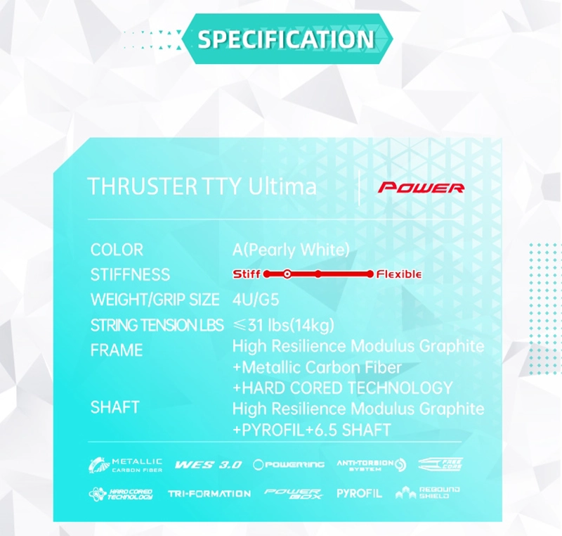 Thông số vợt Victor Thruster TTY Ultima