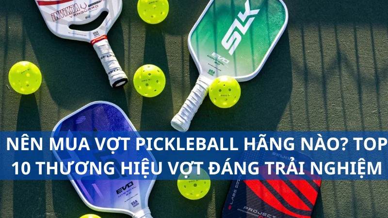 Nên mua vợt pickleball hãng nào? Top 10 thương hiệu vợt đáng trải nghiệm