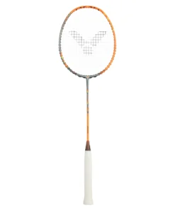 Toàn cảnh vợt cầu lông Victor Thruster Rocket O chính hãng 2026 màu cam xám nổi bật.