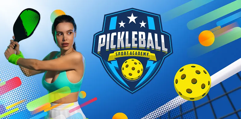 Banner được treo ở các sân pickleball