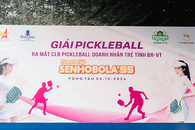 Banner ra mắt câu lạc bộ pickleball