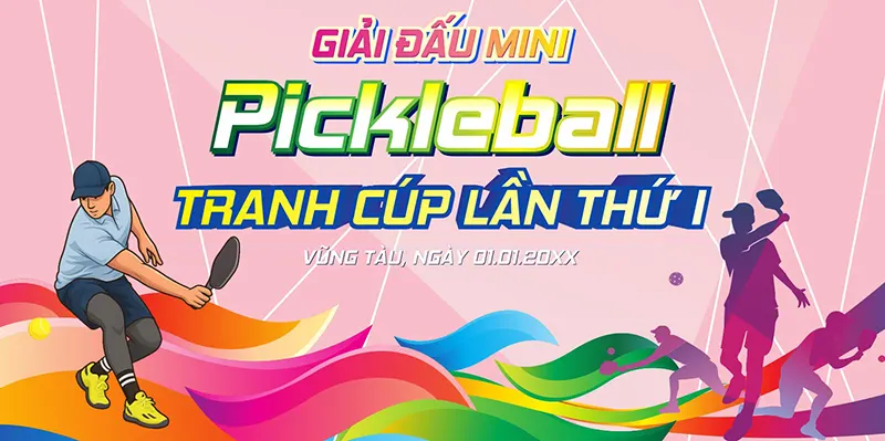 Banner giải đấu pickleball