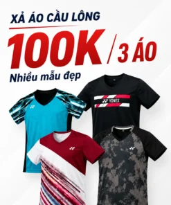 Xả kho áo cầu lông 100k/3 cái